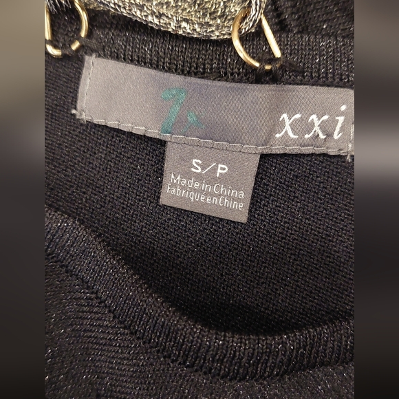 Forever 21 Black and Gold Striped Dress - Picture 6 of 8